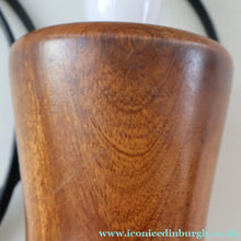Load image into Gallery viewer, Vintage Scandinavian Style Teak Table Lamp  Height: 9 inches REWIRED &amp; WORKING
