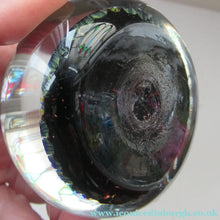 Load image into Gallery viewer, Vintage 1970s Scottish Perthshire Paperweight 5 spokes and millefiori
