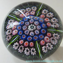 Load image into Gallery viewer, Vintage 1970s Scottish Perthshire Paperweight 5 spokes and millefiori
