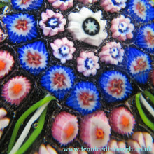 Load image into Gallery viewer, Vintage 1970s Scottish Perthshire Paperweight 5 spokes and millefiori
