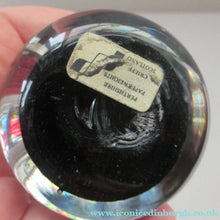 Load image into Gallery viewer, Vintage Scottish Paperweight 11 Spokes Millefiori Paper Label
