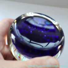 Load image into Gallery viewer, Vintage Scottish Perthshire Paperweight (Post 1978). Royal Blue Ground 12 Spokes &amp; Millefiori Canes - Paperweight
