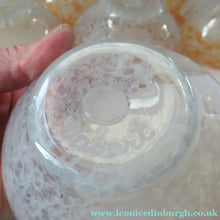 Load image into Gallery viewer, 1950s Vasart Scottish Glass Set of Six Small Bowls and Side Plates. Signed below
