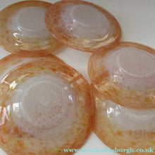 Load image into Gallery viewer, 1950s Vasart Scottish Glass Set of Six Small Bowls and Side Plates. Signed below

