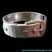 Load image into Gallery viewer, Vintage Heavy 925 Silver Buckle Bracelet 
