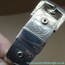 Load image into Gallery viewer, Vintage Heavy 925 Silver Buckle Bracelet 
