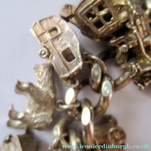 Load image into Gallery viewer, Heavy Weight. Vintage Silver Bracelet with 19 Quality Charms. Hallmarked Padlock Catch
