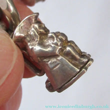 Load image into Gallery viewer, Heavy Weight. Vintage Silver Bracelet with 19 Quality Charms. Hallmarked Padlock Catch
