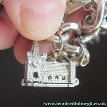 Load image into Gallery viewer, Heavy Weight. Vintage Silver Bracelet with 19 Quality Charms. Hallmarked Padlock Catch
