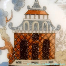 Load image into Gallery viewer, Vintage SINGLE Glass Shade. Opaque White Glass with Transfer Printed WILLOW PATTERN Design

