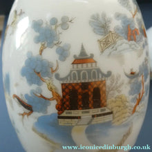 Load image into Gallery viewer, Vintage SINGLE Glass Shade. Opaque White Glass with Transfer Printed WILLOW PATTERN Design
