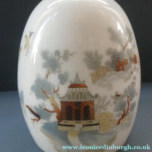 Load image into Gallery viewer, Vintage SINGLE Glass Shade. Opaque White Glass with Transfer Printed WILLOW PATTERN Design
