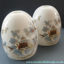 Load image into Gallery viewer, Vintage SINGLE Glass Shade. Opaque White Glass with Transfer Printed WILLOW PATTERN Design
