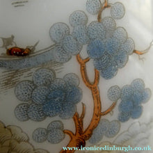 Load image into Gallery viewer, Vintage SINGLE Glass Shade. Opaque White Glass with Transfer Printed WILLOW PATTERN Design
