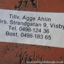 Load image into Gallery viewer, 1960s Swedish Art Pottery Bowl Agge Ahlin, Visby
