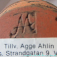 Load image into Gallery viewer, 1960s Swedish Art Pottery Bowl Agge Ahlin, Visby
