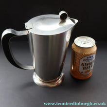 Load image into Gallery viewer, Vintage SWEDISH GENSE 1950s Stainless Steel Lidded Jug (100 cl). 6 3/4 inches - Swedish Stainless Steet
