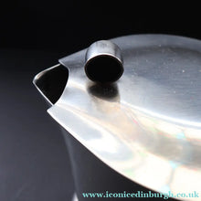 Load image into Gallery viewer, Vintage SWEDISH GENSE 1950s Stainless Steel Squat Lidded Jug or Teapot (100 cl)
