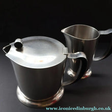 Load image into Gallery viewer, Vintage SWEDISH GENSE 1950s Stainless Steel Squat Lidded Jug or Teapot (100 cl)
