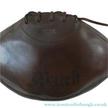 Load image into Gallery viewer, Vintage Thick Brown Leather Miniature Lace-Up RUGBY BALL. Inscribed Match
