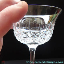 Load image into Gallery viewer, Vintage TUDOR Crystal Sherry or Liqueur Glass. SINGLE GLASS. 4 inches in height
