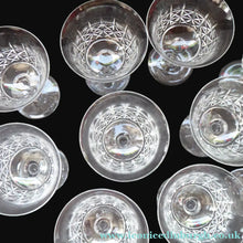 Load image into Gallery viewer, Vintage TUDOR Crystal Sherry or Liqueur Glass. SINGLE GLASS. 4 inches in height
