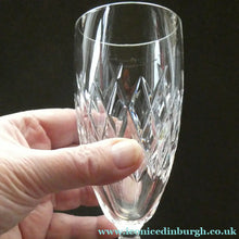 Load image into Gallery viewer, Vintage WATERFORD CRYSTAL "Boyne". PAIR of Large White Wine / Champagne Glasses
