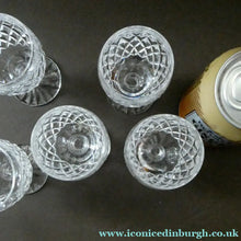 Load image into Gallery viewer, WATERFORD CRYSTAL "Boyne". SET OF FIVE Sherry Glasses. 4 1/4 inches
