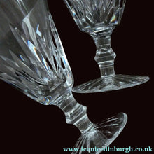 Load image into Gallery viewer, WATERFORD CRYSTAL "Eileen" PAIR OF RED WINE GLASSES. Each 5 1/2 inches in height
