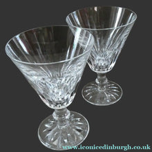 Load image into Gallery viewer, WATERFORD CRYSTAL "Eileen" PAIR OF RED WINE GLASSES. Each 5 1/2 inches in height
