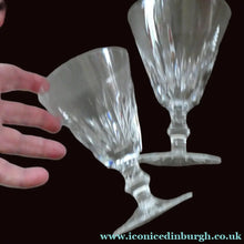 Load image into Gallery viewer, WATERFORD CRYSTAL "Eileen" PAIR OF RED WINE GLASSES. Each 5 1/2 inches in height
