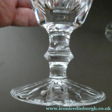 Load image into Gallery viewer, WATERFORD CRYSTAL "Eileen" PAIR OF RED WINE GLASSES. Each 5 1/2 inches in height
