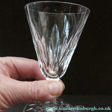 Load image into Gallery viewer, WATERFORD CRYSTAL "Eileen". SET OF SIX Sherry or Port Glasses. Each 4 1/2 inches in height
