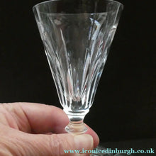 Load image into Gallery viewer, WATERFORD CRYSTAL "Eileen". SET OF SIX Sherry or Port Glasses. Each 4 1/2 inches in height
