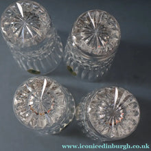 Load image into Gallery viewer, Vintage WATERFORD CRYSTAL "Maeve" Smaller 5 oz Tumbler. SET OF FOUR. Each 3 1/2  inches in height

