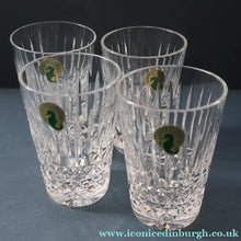 Load image into Gallery viewer, Vintage WATERFORD CRYSTAL "Maeve" Smaller 5 oz Tumbler. SET OF FOUR. Each 3 1/2  inches in height
