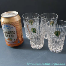 Load image into Gallery viewer, Vintage WATERFORD CRYSTAL "Maeve" Smaller 5 oz Tumbler. SET OF FOUR. Each 3 1/2  inches in height
