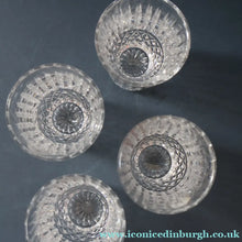 Load image into Gallery viewer, Vintage WATERFORD CRYSTAL "Maeve" Smaller 5 oz Tumbler. SET OF FOUR. Each 3 1/2  inches in height
