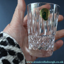 Load image into Gallery viewer, Vintage WATERFORD CRYSTAL "Maeve" Smaller 5 oz Tumbler. SET OF FOUR. Each 3 1/2  inches in height
