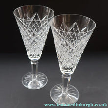 Load image into Gallery viewer, Waterford Crystal. Large Conical Champagne Flute. Tyrone Pattern. 7 1/8 inches - VINTAGE CRYSTAL GLASSES
