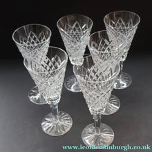 Load image into Gallery viewer, Waterford Crystal. Large Conical Champagne Flute. Tyrone Pattern. 7 1/8 inches - VINTAGE CRYSTAL GLASSES
