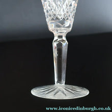 Load image into Gallery viewer, Waterford Crystal. Large Conical Champagne Flute. Tyrone Pattern. 7 1/8 inches - VINTAGE CRYSTAL GLASSES

