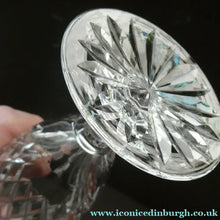 Load image into Gallery viewer, Vintage WATERFORD CRYSTAL "Boyne". PAIR of Large White Wine / Champagne Glasses
