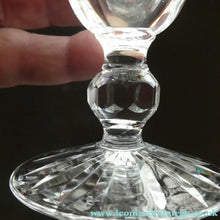 Load image into Gallery viewer, Vintage WATERFORD CRYSTAL "Boyne". PAIR of Large White Wine / Champagne Glasses
