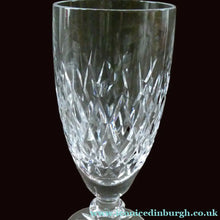Load image into Gallery viewer, Vintage WATERFORD CRYSTAL "Boyne". PAIR of Large White Wine / Champagne Glasses
