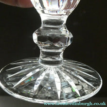 Load image into Gallery viewer, Vintage WATERFORD CRYSTAL "Boyne". PAIR of Large White Wine / Champagne Glasses
