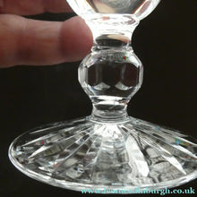 Load image into Gallery viewer, Vintage WATERFORD CRYSTAL "Boyne". PAIR of Large White Wine / Champagne Glasses
