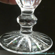 Load image into Gallery viewer, Vintage WATERFORD CRYSTAL "Boyne". PAIR of Large White Wine / Champagne Glasses
