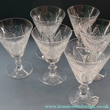 Load image into Gallery viewer, PAIR OF Vintage WATERFORD CRYSTAL ’Dunmore’ White Wine or Claret Glass. 5 1/4 inches - VINTAGE CRYSTAL GLASSES
