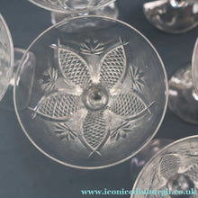 Load image into Gallery viewer, PAIR OF Vintage WATERFORD CRYSTAL "Dunmore"  White Wine or Claret Glass. 5 1/4  inches
